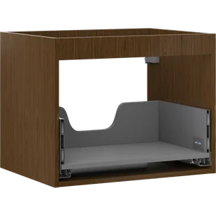 Mexen Box-A korpus szafki podumywalkowej 60 cm, 1 szuflada, orzech - 91AX0-0600-470-1-86 - Szafki łazienkowe - miniaturka - grafika 1