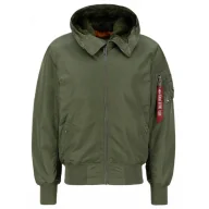 Odzież taktyczna i umundurowanie - Kurtka z kapturem Alpha Industries MA-1 158104 01 - Sage Green 3XL - miniaturka - grafika 1