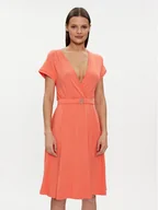 Sukienki - Liu Jo Sukienka codzienna VA4112 JS360 Pomarańczowy Regular Fit - miniaturka - grafika 1