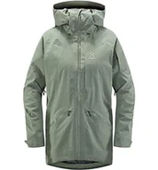 Kurtki damskie - Haglöfs Damska kurtka narciarska Niva Insulated Parka wodoszczelna, wiatroszczelna, oddychająca, ogrzewająca zielony (Agave Green) XS 603659 - miniaturka - grafika 1