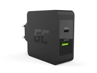 Green Cell GreenCell Ładowarka USB-C 45W Power Delivery z przewodem USB-C i dodatkowym portem USB CHAR10 - Ładowarki do telefonów - miniaturka - grafika 5
