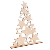 Dekoratorstwo - Stojak Choinka Z Gwiazdek Sklejka - miniaturka - grafika 1