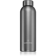 Butelki dla niemowląt - Waterdrop Thermo Steel Metal butelka na wodę ze stali nierdzewnej kolor Charcoal 600 ml - miniaturka - grafika 1