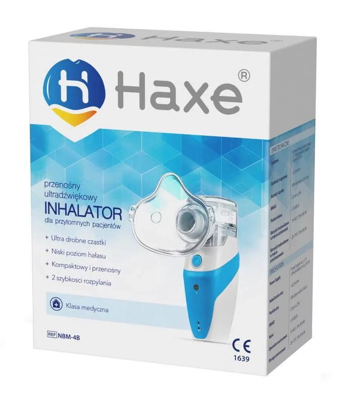 GRZEGORZ NOWAK HAXE POLSKA HAXE NBM-4B Przenośny ultradźwiękowy inhalator dla przytomnych pacjentów 1 sztuka