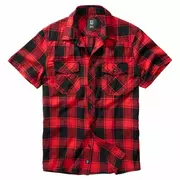 Odzież taktyczna i umundurowanie - Koszula z krótkim rękawem BRANDIT Checkshirt - czerwono-czarna RATY 0% | PayPo | GRATIS WYSYŁKA | ZWROT DO 100 DNI - miniaturka - grafika 1