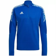Bluzy męskie - Bluza męska adidas Condivo 21 Training Top Primeblue niebieska GE5421 2XL - miniaturka - grafika 1