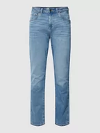 Spodnie męskie - Jeansy o kroju slim fit z wpuszczanymi kieszeniami - miniaturka - grafika 1