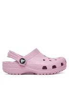 Buty dla dziewczynek - Crocs Klapki Classic Clog 206991 Różowy - miniaturka - grafika 1
