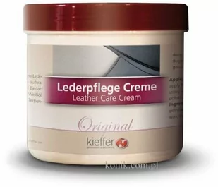 Kieffer Balsam pielęgnacyjny do skór z woskiem LEDERPFLEGE CREME 500ml - Pasze dla zwierząt - miniaturka - grafika 1