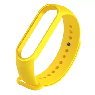 ŻÓŁTA OPASKA ZAMIENNA PASEK DO XIAOMI MI BAND 5/6 - Akcesoria do pulsometrów i zegarków sportowych - miniaturka - grafika 1
