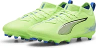 Piłka nożna - Puma Ultra 5 Match FG/AG młodzieżowe buty piłkarskie dla dzieci fizzy apple white blue Gr 32 - miniaturka - grafika 1