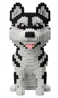 Klocki - KLOCKI KONSTRUKCYJNE PIES HUSKY DOG 2100 ELEMENTÓW DLA DZIECI PREZENT - miniaturka - grafika 1