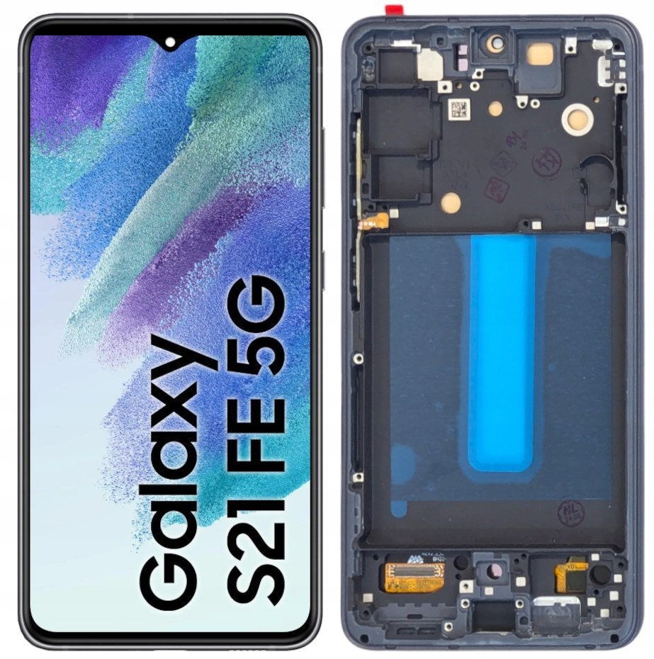 WYŚWIETLACZ LCD DO SAMSUNG GALAXY S21 FE 5G OLED RAMKA CZARNA SM-G990B