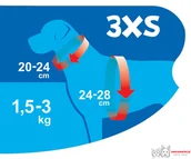 Szelki dla psów - Szelki air comfort 3XS czarne - miniaturka - grafika 1