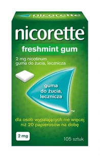 McNeil Nicorette Freshmint Gum 2mg 105 szt. - Rzucanie palenia - miniaturka - grafika 1