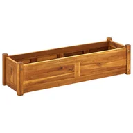 Donice - vidaXL Skrzynia na rośliny z drewna akacjowego, 100 x 30 25 cm - miniaturka - grafika 1