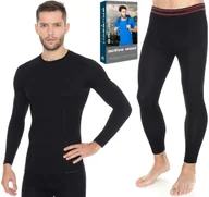 Pozostała odzież narciarska - BIELIZNA TERMOAKTYWNA Z MERINO WOOL Komplet BRUBECK WEŁNIANY ACTIVE WOOL L - miniaturka - grafika 1
