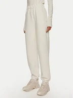 Spodnie sportowe damskie - Calvin Klein Jeans Spodnie dresowe J20J223920 Biały Regular Fit - miniaturka - grafika 1