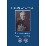 Religia i religioznawstwo - Wyszyński Stefan Pro memoria Tom 1 1948-1952 - dostępny od ręki, natychmiastowa wysyłka - miniaturka - grafika 1