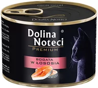Mokra karma dla kotów - Dolina Noteci Premium, 12 x 185 g - Bogata w łososia - miniaturka - grafika 1