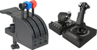 Kontrolery gier na PC - Joystick Logitech G Saitek Pro Flight Throttle Quadrant 945-000015 + G X56 Hotas 945-000059 - miniaturka - grafika 1