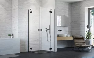 Radaway Essenza Black Kdd kabina 100x80cm szkło przejrzyste 1385062-54-01L/1385061-54-01R - Kabiny prysznicowe - miniaturka - grafika 4