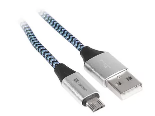 Kabel TRACER USB 2.0 AM - micro 1,0m czarno-niebieski - Kable - miniaturka - grafika 1