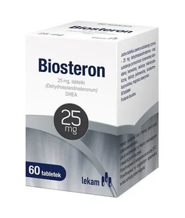 Lek AM BIOSTERON 25 mg 60 tabl W niedoborach dehydroepiandrosteronu DHEA) 6802824 - Serce i układ krążenia - miniaturka - grafika 1