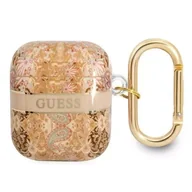 Akcesoria do słuchawek - Guess  GUA2HHFLD AirPods cover złoty/gold Paisley Strap Collection - miniaturka - grafika 1