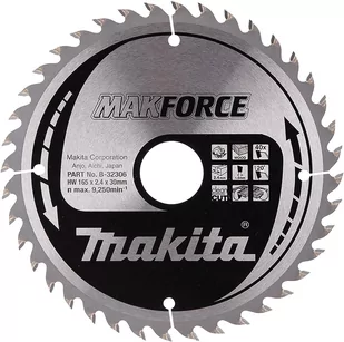Makita B-32306 piła tarczowa do cięcia drewna 165x30 mm 40 zębów T.C.T. Makforce - Tarcze do pił - miniaturka - grafika 1