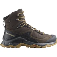 Buty trekkingowe męskie - Męskie Buty SALOMON QUEST ELEMENT GTX L47216100 – Oliwkowy - miniaturka - grafika 1