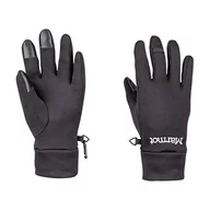 Rękawiczki sportowe męskie - Marmot rękawice damskie Wms Power Stretch Connect Glove Black S - miniaturka - grafika 1