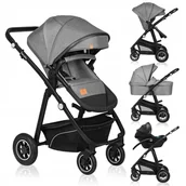 Wózki dziecięce - WÓZEK SPACEROWY 3w1 Lionelo BIANKA Spacerówka Gondola Fotelik Samochodowy - miniaturka - grafika 1