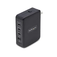 Ładowarki do telefonów - StarTech 3114GCU-WALL-CHARGER ładowarka do urządzeń przenośnych Uniwersalne Czarny Prąd przemienny Szybkie ładowanie Wewnętrzna - miniaturka - grafika 1