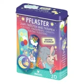 Apteczki i materiały opatrunkowe - Moses Plastry z opatrunkiem. Świecące w ciemności 20 szt. - miniaturka - grafika 1