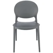 Fotele i krzesła ogrodowe - KRZESŁO ogrodowe na taras do kuchni jadalni NOWOCZESNE plastikowe - miniaturka - grafika 1