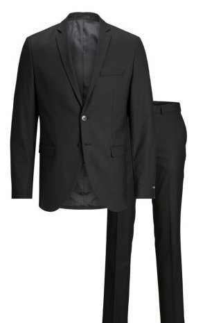 JACKJONES CZARNA MARYNARKA JEDNORZĘDOWA GŁADKA SLIM 70 J5A