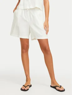 JJXX Szorty materiałowe Breeze 12269727 Biały Relaxed Fit - Spodenki damskie - miniaturka - grafika 1