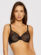 Biustonosze - Gossard Biustonosz z fiszbiną Lace Sheer 13001 Czarny - miniaturka - grafika 1