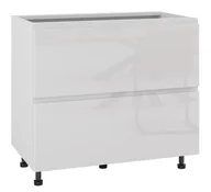 Meble kuchenne - Alba Szafka Dolna Ds-90-2W-1Wew Blum Biały Połysk - miniaturka - grafika 1