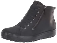 Botki damskie - ECCO Kobiety Soft 7 TRED GTX Hi Botki, czarny, 35 EU - miniaturka - grafika 1