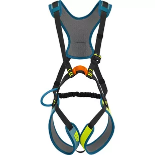 Climbing Technology Flik Harness 95-135cm Kids, niebieski/zielony 95-135cm 2021 Uprzęże pełne 7H175AFCTSTD - Sprzęt wspinaczkowy - miniaturka - grafika 1