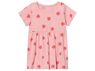 lupilu® Sukienka niemowlęca z bawełny (74/80, Różowy) - Sukienki i spódniczki dla dziewczynek - miniaturka - grafika 1