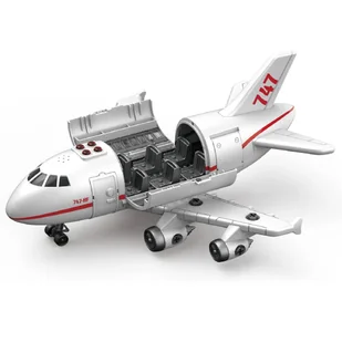 Samolot DIY z efektami dźwiękowymi i świetlnymi, można go wielokrotnie skręcać i rozkręcać, bardzo wytrzymały - Samoloty i helikoptery Samolot DIY z efektami dźwiękowymi i świetlnymi, można go wielokrotnie skręcać i rozkręcać, bardzo wytrzymały - Samoloty i helikoptery - miniaturka - grafika 1