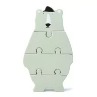 Puzzle - Trixie Baby Trixie Baby - Mr. Polar Bear Drewniane Puzzle - miniaturka - grafika 1