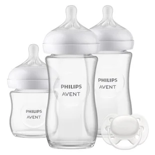 Butelka PHILIPS AVENT Newborn Glass Gift SCD878/11 (3 sztuki) - Butelki dla niemowląt - miniaturka - grafika 1