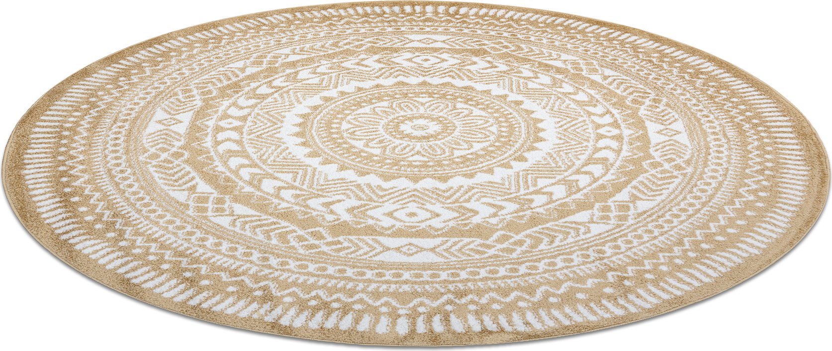 Dywan FUN Napkin serweta koło - złoty żółty koło 100 cm