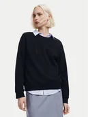 Bluzy damskie - Desigual Bluza Strass 24WWSK08 Czarny Regular Fit - miniaturka - grafika 1