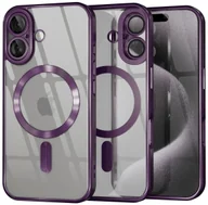 Etui i futerały do telefonów - Etui Supero TPU Acrylic z MagSafe do iPhone 16, fioletowe - miniaturka - grafika 1