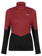 Bluzy damskie - Salewa Bluza polarowa "Puez" w kolorze czarno-czerwonym - miniaturka - grafika 1